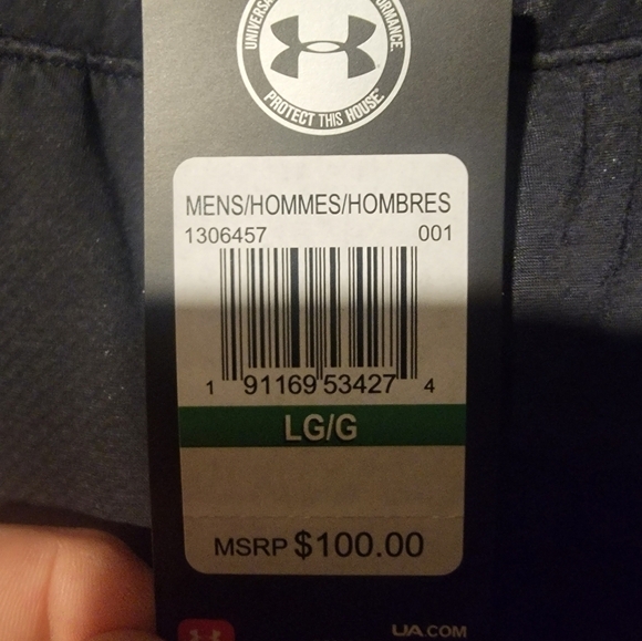 Under Armour UA ColdGear Knit Swacket Pants Black Men's Sz Large 1306457 001 - Picture 3 of 8